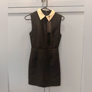 French Connection - Gemma Collared Tie Mini Dress